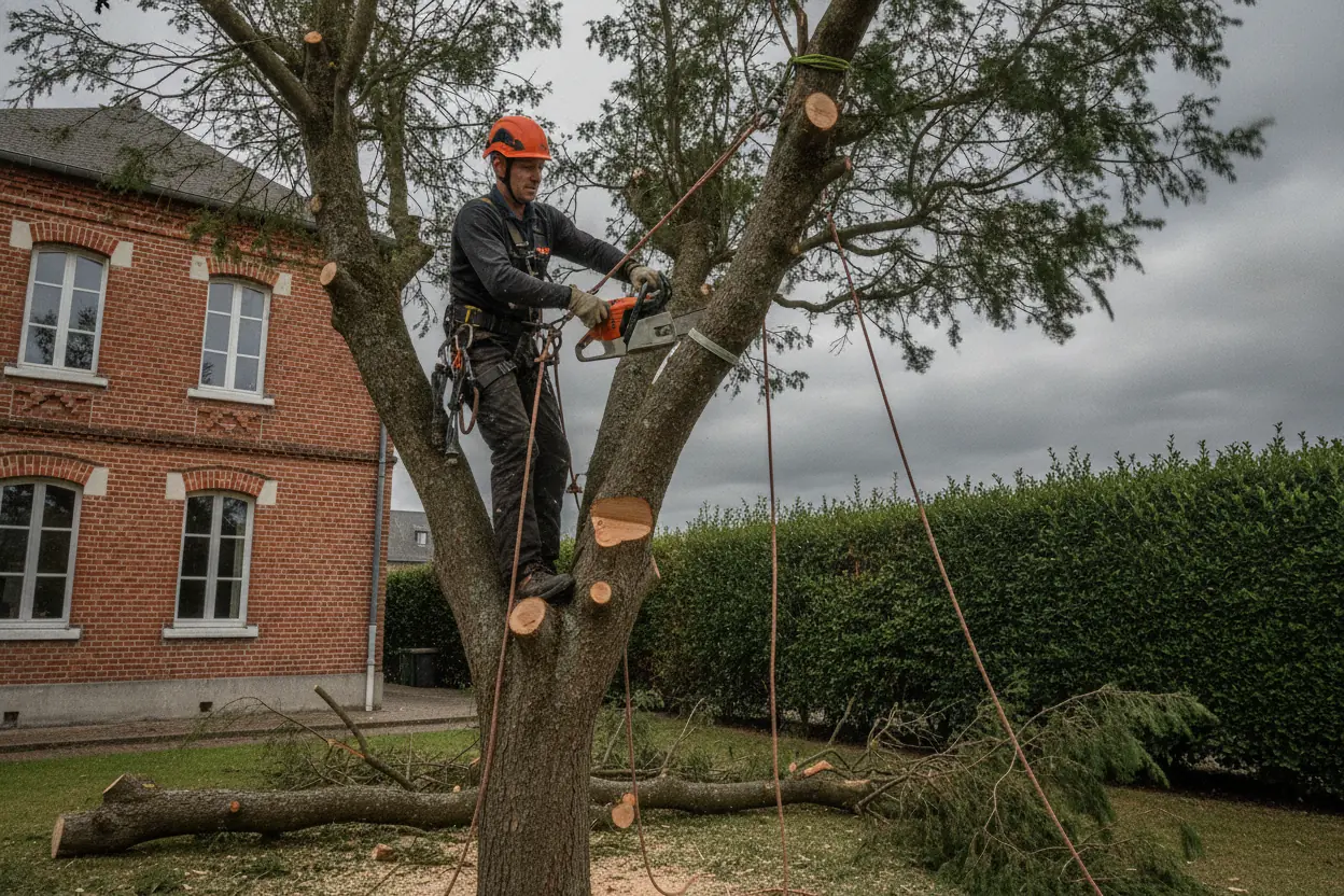 Abattage d'arbres et démontage délicat au Havre